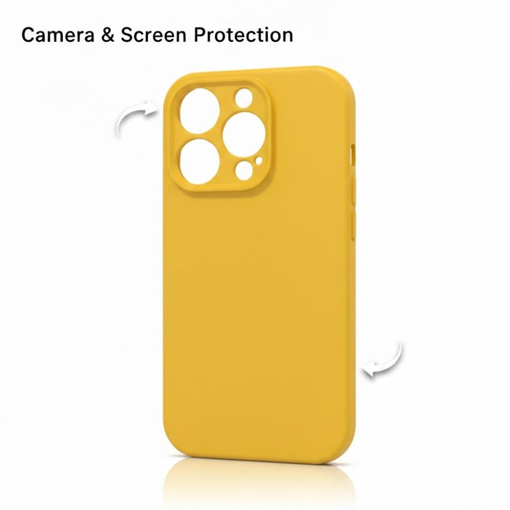 iPhone 15 Yellow Case with MagSafe, Shockproof Slim Phone Case for iPhone 15 with Camera Protection