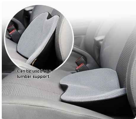 Memory Foam Car Seat Cushion & Lumbar Support Pillow – Ergonomic Driver Seat Pad for Comfort & Back Support