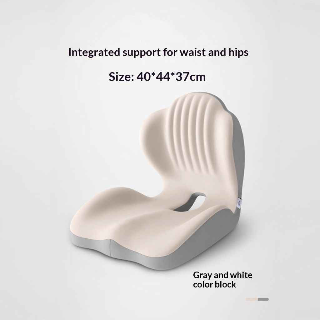 Ergonomic Memory Foam Lumbar Support Seat Cushion – Posture Correcting Chair Cushion for Office, Home & Students