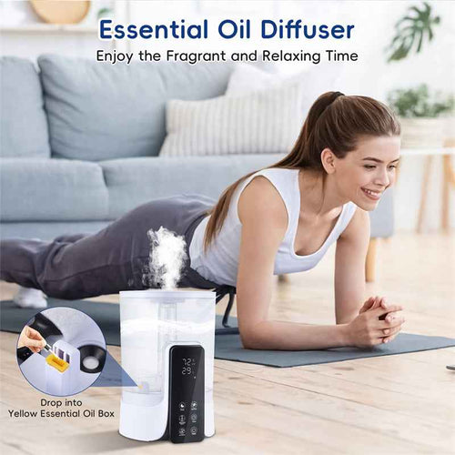 6L Smart Humidifier with Warm Mist, UV Sterilization & Remote Control – Large Capacity Air Humidifier for Home & Office
