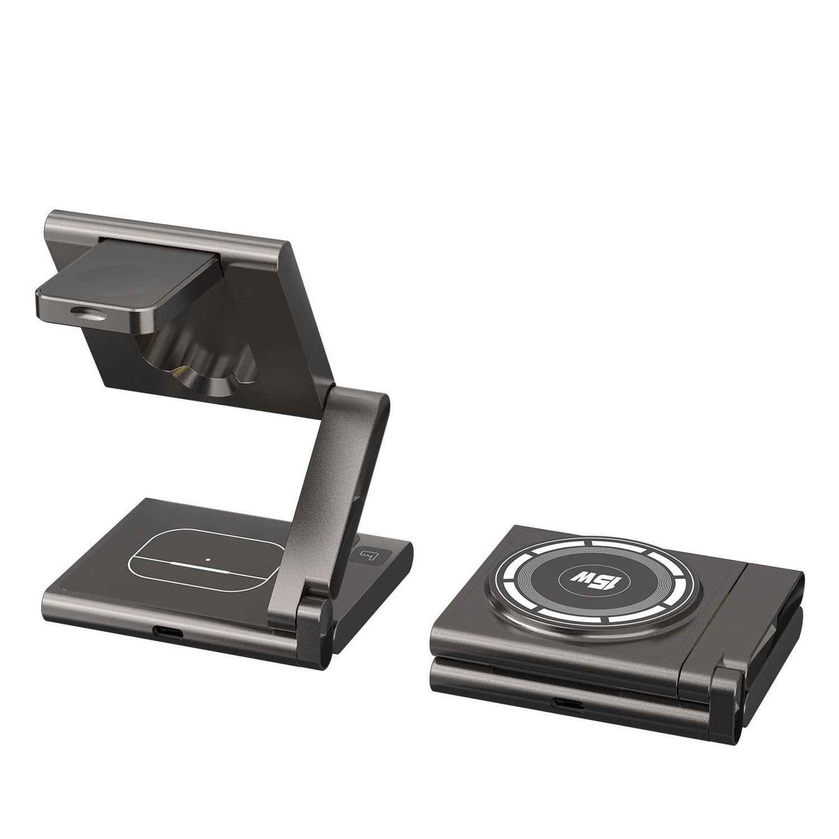 3-in-1 Foldable Wireless Charging Station for Phone, Earbuds & Apple Watch