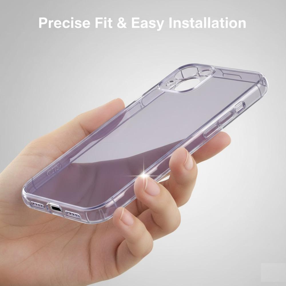 iPhone 15 Plus Clear Purple Case with MagSafe, Shockproof Slim Phone Case for iPhone 15 Plus 6.7 Inch with Camera Protection