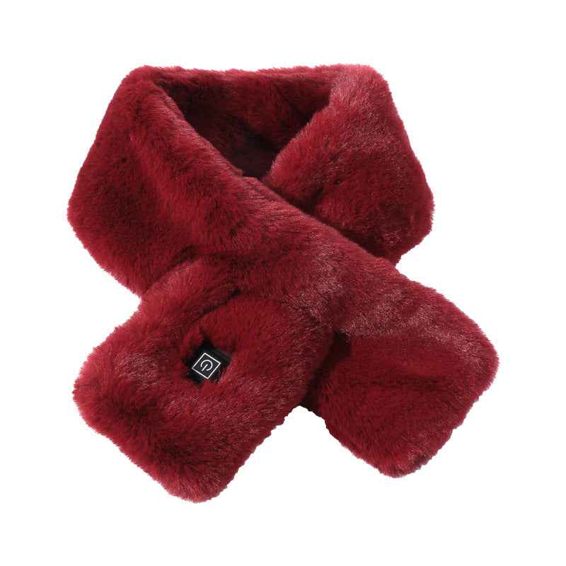 USB Heated Neck Scarf – 3-Heat Settings Electric Neck Warmer for Men & Women