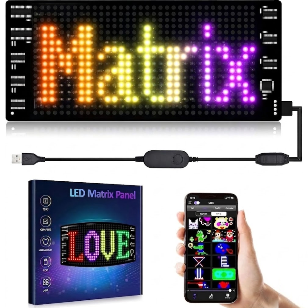 Programmable Scrolling LED Sign with Bluetooth App Control