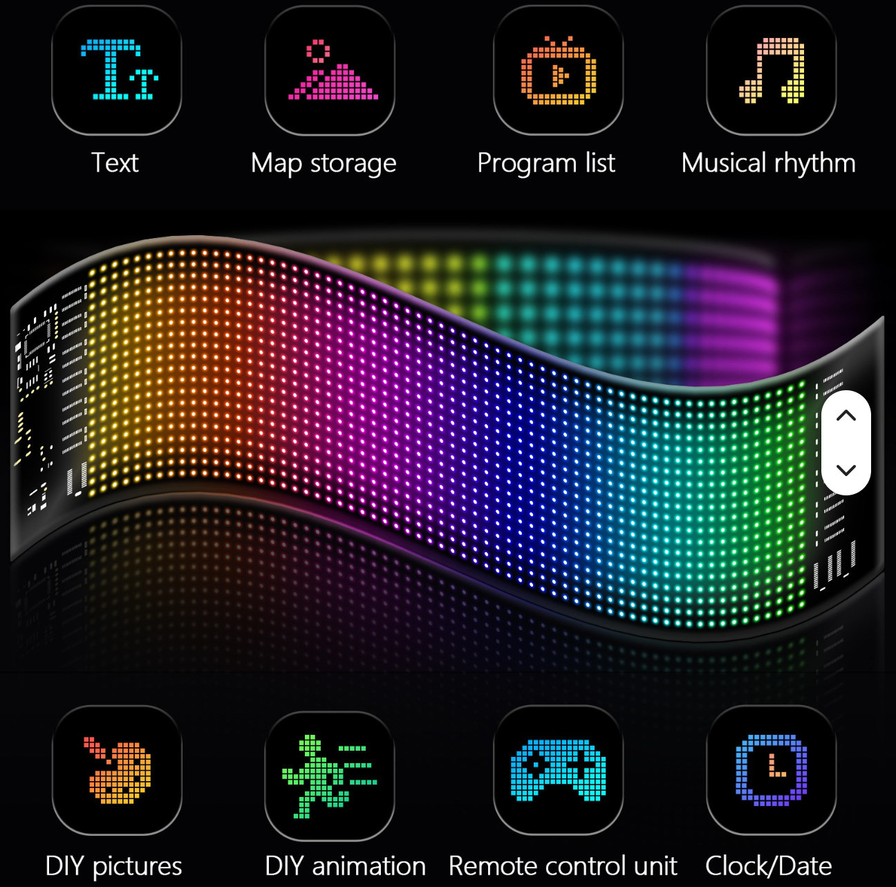 Programmable Scrolling LED Sign with Bluetooth App Control