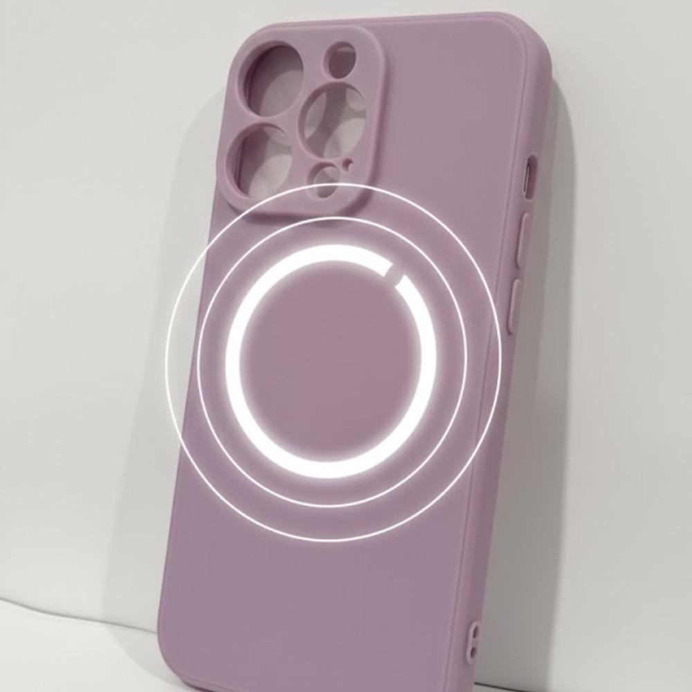 iPhone 15 Pro Max Case with MagSafe, Clear Purple Matte Shockproof Slim Phone Case for iPhone 15, Matte Protective Cover with Camera Protection