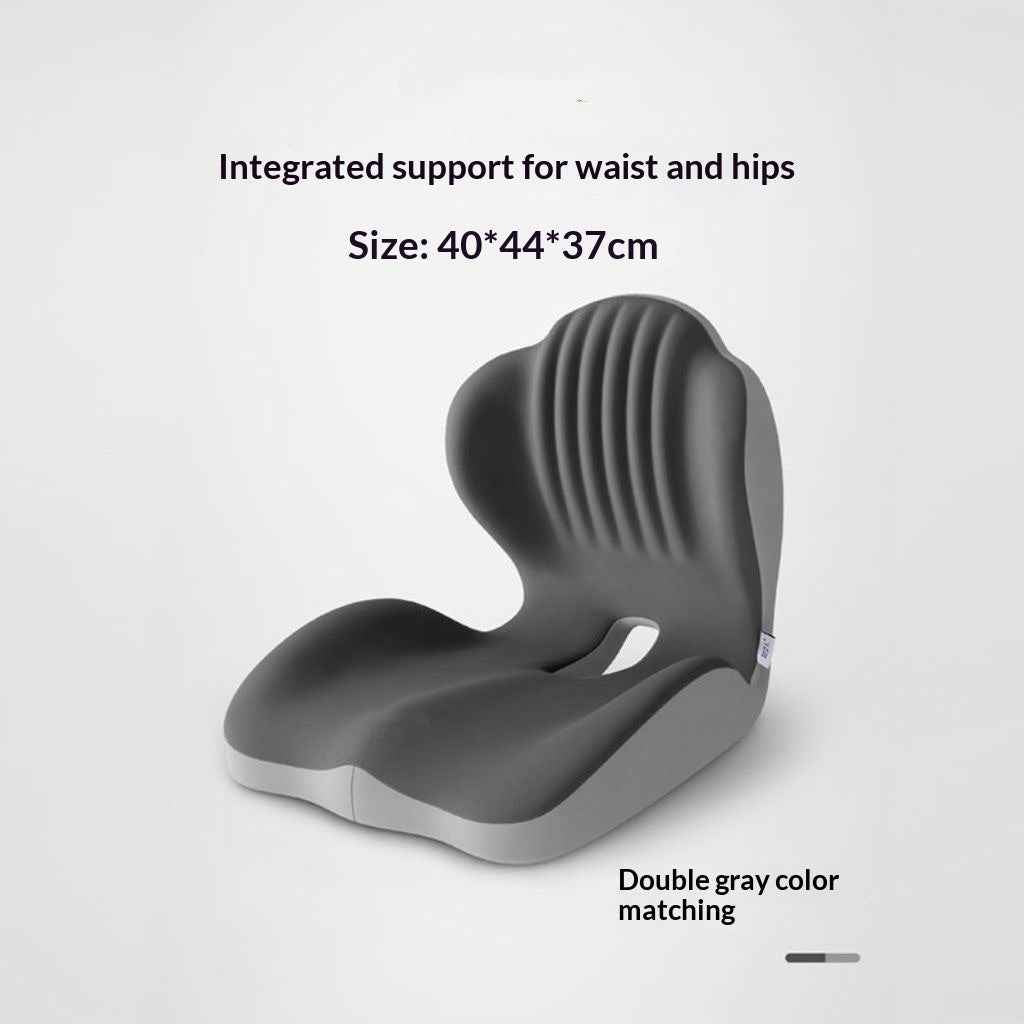 Ergonomic Memory Foam Lumbar Support Seat Cushion – Posture Correcting Chair Cushion for Office, Home & Students