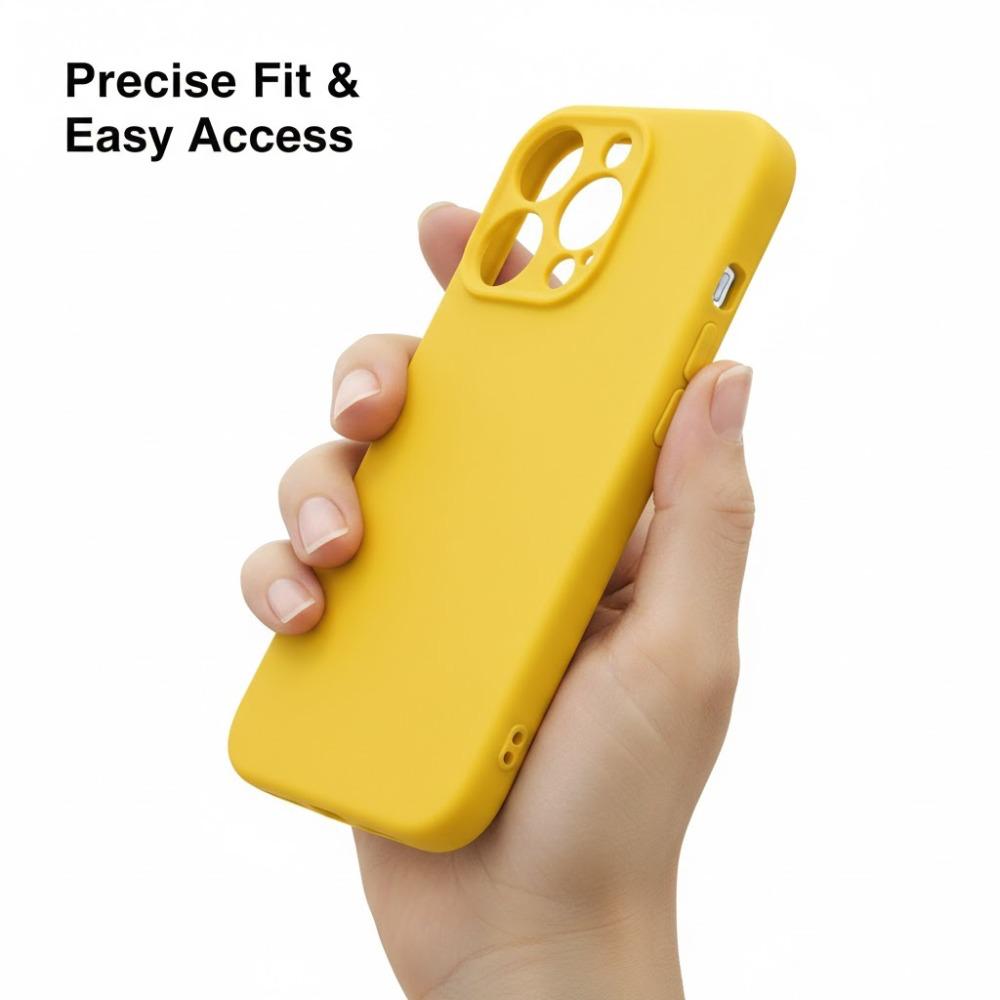 iPhone 15 Yellow Case with MagSafe, Shockproof Slim Phone Case for iPhone 15 with Camera Protection